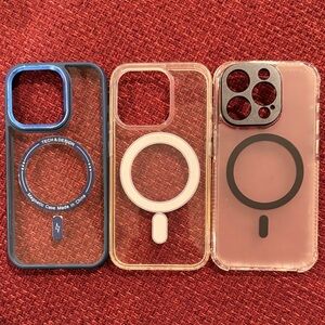 MagSafe iPhone 15 pro Cases, set of 3